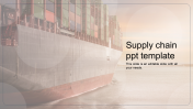 Get Supply Chain PPT Template Design With Background
